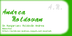 andrea moldovan business card