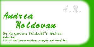 andrea moldovan business card